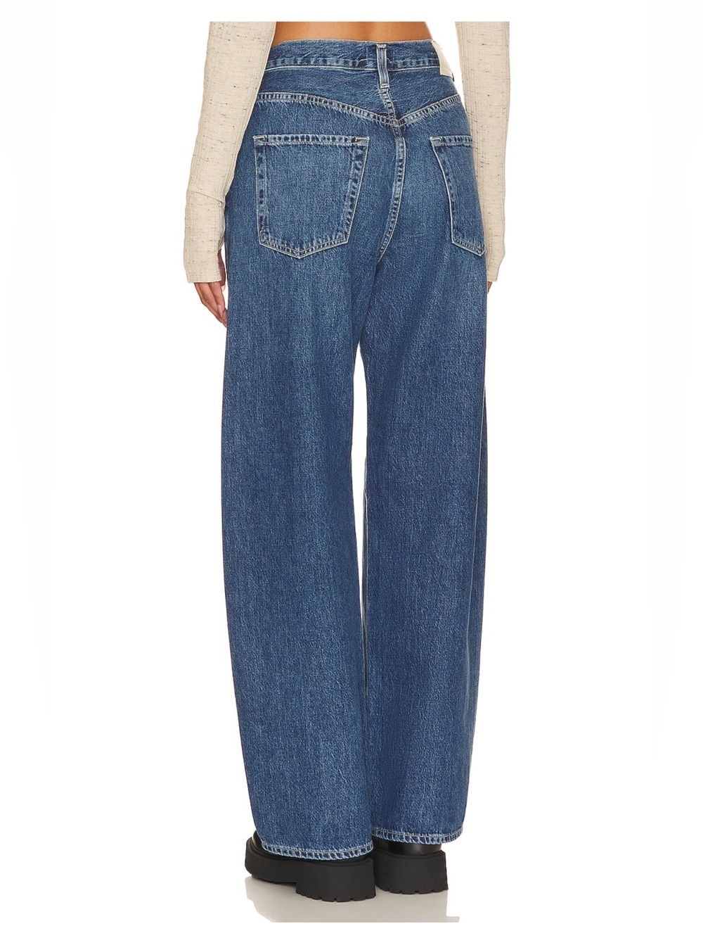 Citizens of Humanity Brynn Drawstring Denim Trouser Wide Leg Size 27 - Picture 2 of 9